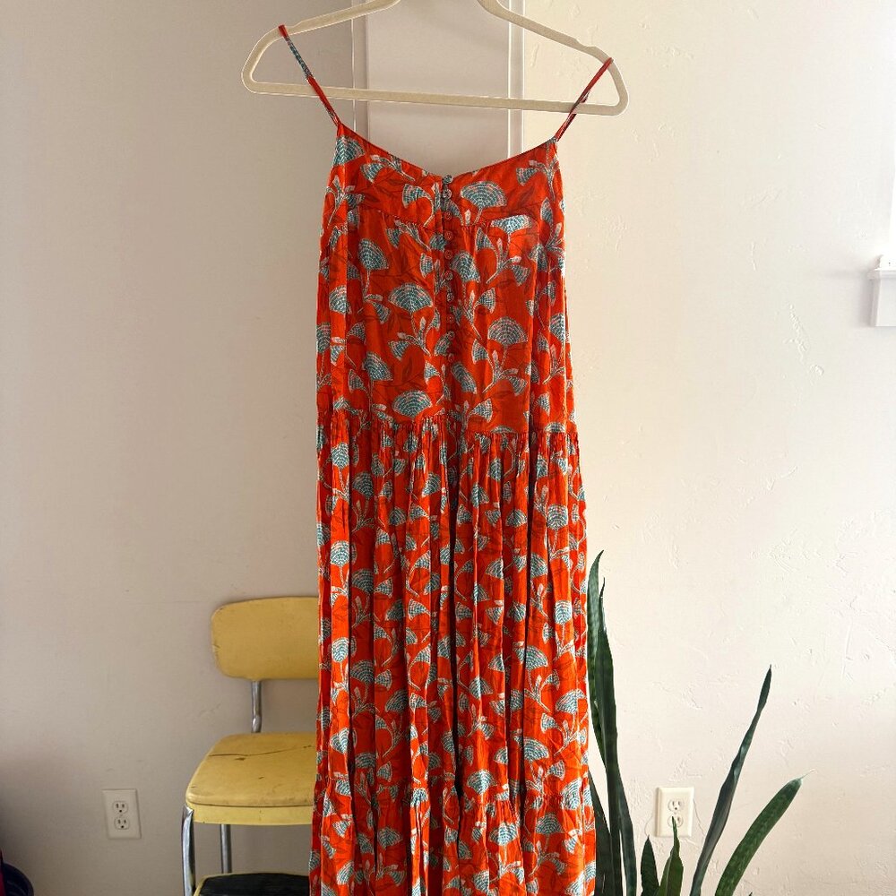 Roma Women's The Rio Burnt Flowers Print Maxi Dress